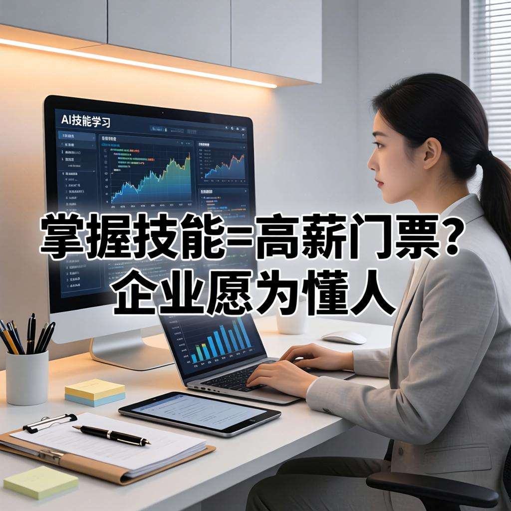掌握AI技能=高薪门票？企业愿为懂AI人才多付8万！你准备好了吗？