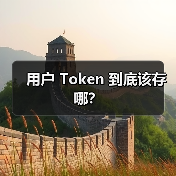 用户 Token 到底该存哪?(图4) 用户 Token 到底该存哪?(图4)