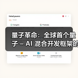 量子革命:全球首个量子 – AI 混合开发框架的破局之路(图2) 量子革命:全球首个量子 – AI 混合开发框架的破局之路(图2)