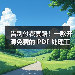 告别付费套路!一款开源免费的 PDF 处理工具箱!(图4) 告别付费套路!一款开源免费的 PDF 处理工具箱!(图4)