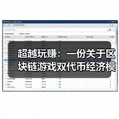 超越玩赚:一份关于区块链游戏双代币经济模型崩溃与重生的手术式分析(图1) 超越玩赚:一份关于区块链游戏双代币经济模型崩溃与重生的手术式分析(图1)