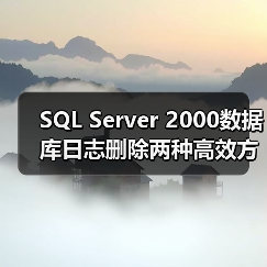 SQL Server 2000数据库日志删除两种高效方法（图3）