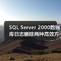 SQL Server 2000数据库日志删除两种高效方法（图1）