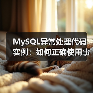 MySQL异常处理代码实例：如何正确使用事务与异常捕获？（图3）