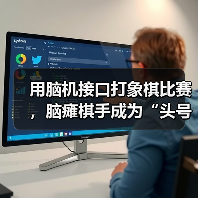 用脑机接口打象棋比赛,脑瘫棋手成为“头号玩家”(图4) 用脑机接口打象棋比赛,脑瘫棋手成为“头号玩家”(图4)