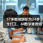 57岁教授辞职为24岁学生打工,AI数学家震撼学术界(图1) 57岁教授辞职为24岁学生打工,AI数学家震撼学术界(图1)