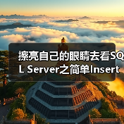 擦亮自己的眼睛去看SQL Server之简单Insert(图1) 擦亮自己的眼睛去看SQL Server之简单Insert(图1)