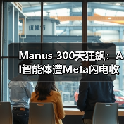 Manus 300天狂飙:AI智能体遭Meta闪电收购(图1) Manus 300天狂飙:AI智能体遭Meta闪电收购(图1)